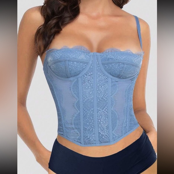 Lace bustier corset bralette top - Picture 14 of 16